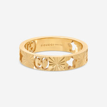 Load image into Gallery viewer, Gucci Icon 18K Yellow Gold Band Ring YBC727729001 MSRP $1,350
