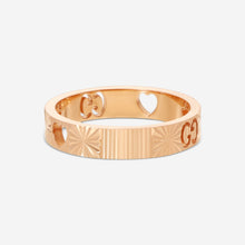 Load image into Gallery viewer, Gucci Icon 18K Rose Gold Band Ring YBC729460001 MSRP $1,350

