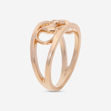 Load image into Gallery viewer, Gucci Horsebit 18K Rose Gold and Diamond Ring YBC796191001 MSRP $2,250
