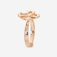 Load image into Gallery viewer, Gucci 18K Rose Gold Ring Diamond Flower Ring YBC796245001 MSRP $2,250
