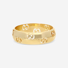 Load image into Gallery viewer, Gucci Icon 18K Yellow Gold Band Ring YBC804335001 MSRP $1,850
