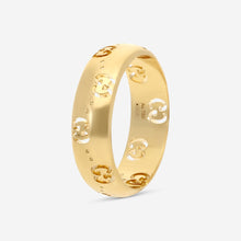 Load image into Gallery viewer, Gucci Icon 18K Yellow Gold Band Ring YBC804335001 MSRP $1,850
