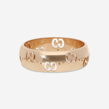Load image into Gallery viewer, Gucci Icon 18K Rose Gold Band Ring YBC804335002 MSRP $1,850
