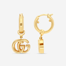 Load image into Gallery viewer, Gucci GG Running 18K Yellow Gold Earrings YBD582017001 MSRP $3,100
