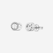 Load image into Gallery viewer, Gucci GG 18K White Gold Stud Earrings MSRP $850 YBD65221900200U
