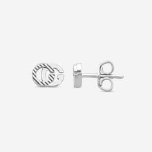 Load image into Gallery viewer, Gucci GG 18K White Gold Stud Earrings MSRP $850 YBD65221900200U

