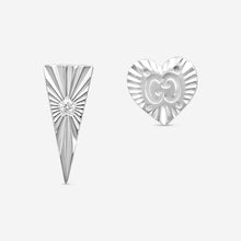 Load image into Gallery viewer, Gucci Icon 18K White Gold and Diamond Stud Earrings MSRP $1,210 YBD66206700100U
