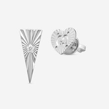 Load image into Gallery viewer, Gucci Icon 18K White Gold and Diamond Stud Earrings MSRP $1,210 YBD66206700100U
