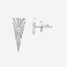 Load image into Gallery viewer, Gucci Icon 18K White Gold and Diamond Stud Earrings MSRP $1,210 YBD66206700100U
