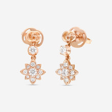 Load image into Gallery viewer, Gucci Flora 18K Rose Gold &amp; Diamond Flower Drop Earrings YBD702691001 MSRP $3,430
