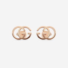Load image into Gallery viewer, Gucci GG Running 18K Rose Gold Earrings YBD702801001 MSRP $800
