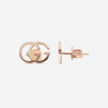 Load image into Gallery viewer, Gucci GG Running 18K Rose Gold Earrings YBD702801001 MSRP $800
