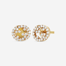 Load image into Gallery viewer, Gucci 18K Yellow Gold and Diamonds Stud Earrings YBD729408002 MSRP $3,400
