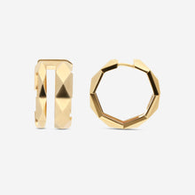 Load image into Gallery viewer, Gucci Link to Love 18K Yellow Gold Hoop Earrings YBD745649001 MSRP $6,200
