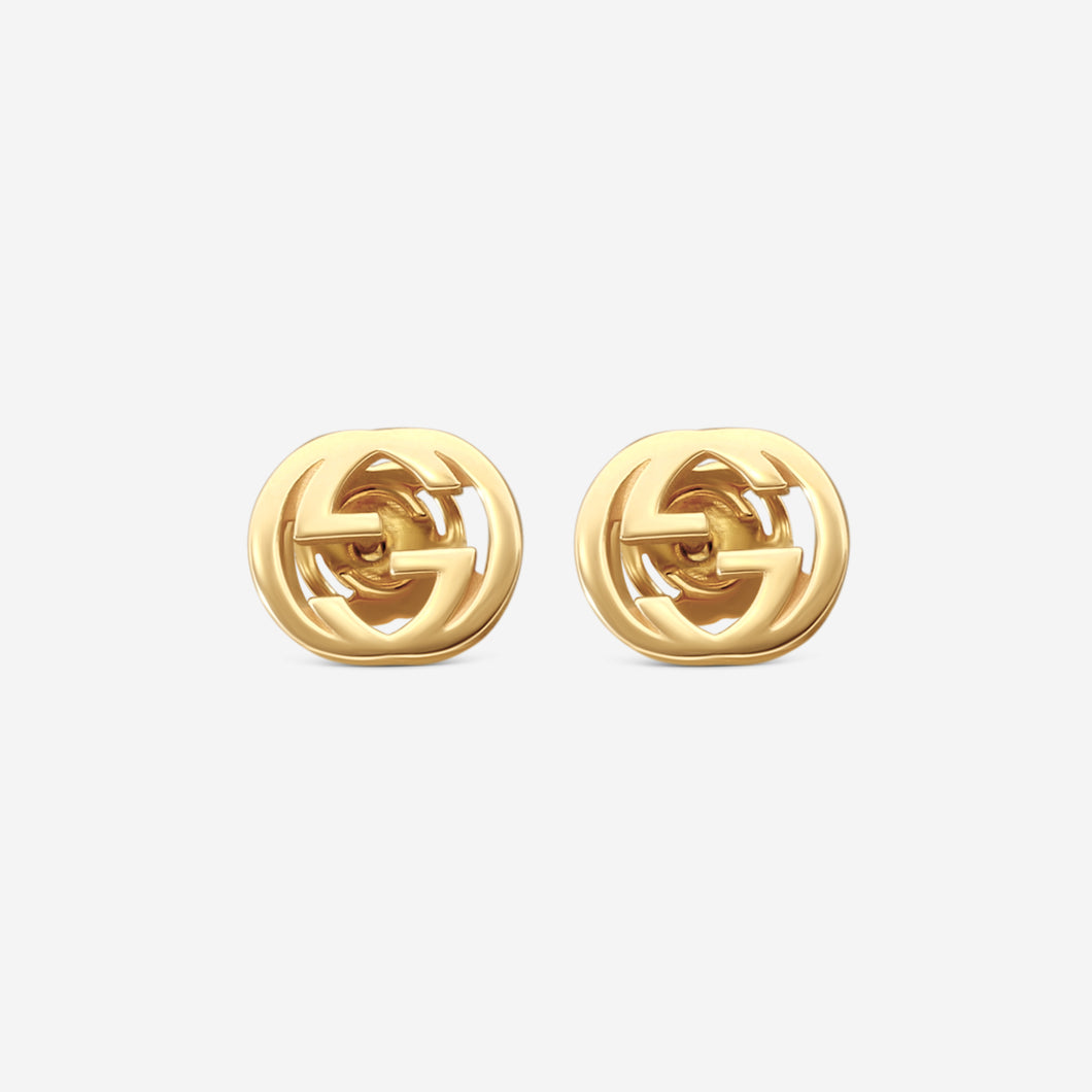 Gucci 18K Yellow Gold Earrings YBD748543002 MSRP $1,320