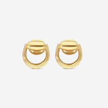 Load image into Gallery viewer, Gucci Horsebit 18K Yellow Gold Earrings YBD800098001 MSRP $1,550
