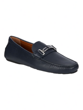 Load image into Gallery viewer, Bally Drulio Men&#39;s 6211257 Navy Leather Loafer Shoes
