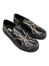 Load image into Gallery viewer, Bally Leory 6304350 Men&#39;s Multiblack Snakeskin-Effect Leather Sneakers MSRP $680
