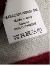 Load image into Gallery viewer, Bally 6302923 Men's Curling Collection in Grey &amp; Red Cashmere Pants MSRP $1500

