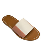 Load image into Gallery viewer, Bally Bianka 6303416 Two-Tone Peachy &amp; Bone Leather Sandals Size 10.5 MSRP $420
