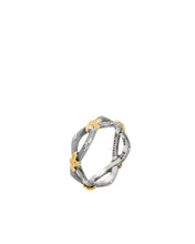 Load image into Gallery viewer, Konstantino Delos 2 Sterling Silver &amp; 18k Gold Ring DMK2143-130 S7 MSRP $290
