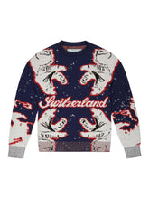 Load image into Gallery viewer, Bally 6302894 Men's Blue Bear Switzerland Wool Sweater MSRP $990
