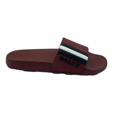 Load image into Gallery viewer, Bally Saxor 6219587 Men&#39;s Garnet Rubber Slide Sandals MSRP $220
