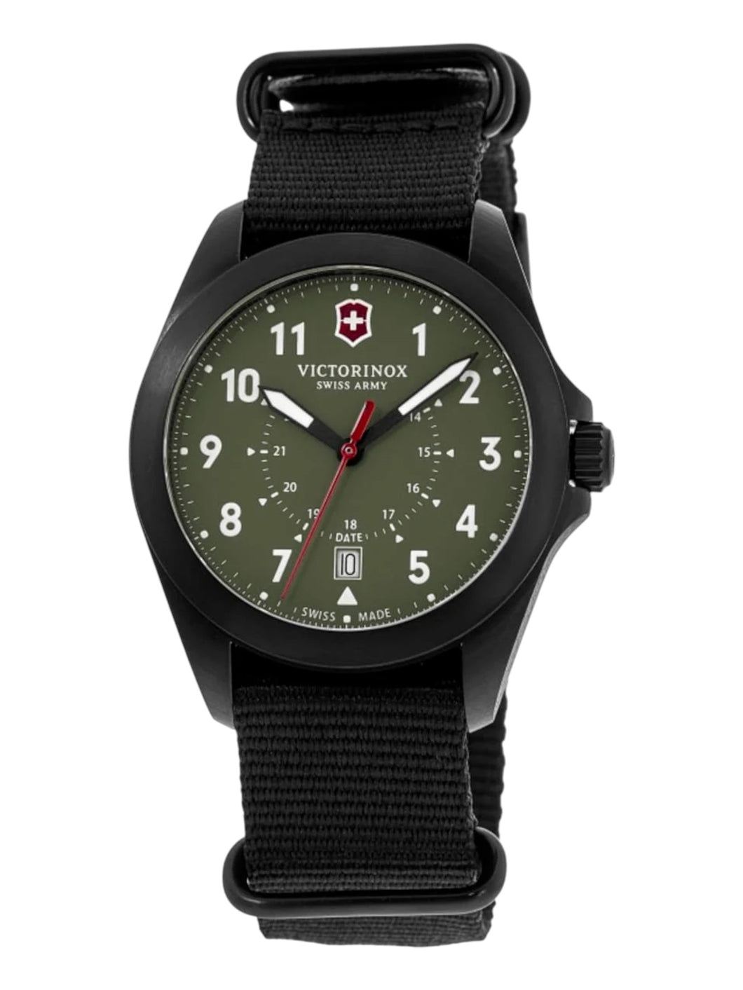 Victorinox Swiss Army 241972 Heritage Quartz Nylon Strap Men's Watch MSRP$675