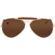 Load image into Gallery viewer, Ray-Ban RB3422Q 9041 Aviator Craft Polished Brown B-15 Sunglasses 58-14-135
