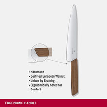 Load image into Gallery viewer, Victorinox Swiss Modern 8.5" Carving Knife European Walnut Wood Handle | 6.9010.22G
