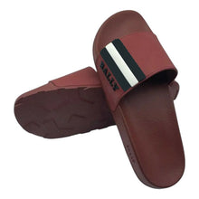 Load image into Gallery viewer, Bally Saxor 6219587 Men&#39;s Garnet Rubber Slide Sandals MSRP $220
