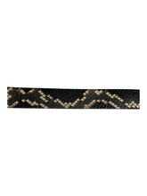 Load image into Gallery viewer, Bally 6305266 Buckle Python-embossed Leather Multiblack Belt EU 105/US 42 MSRP $520
