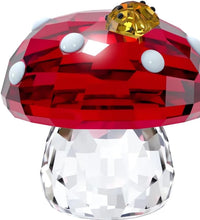Load image into Gallery viewer, Swarovski Crystal Idyllia Mushroom &amp; Ladybugs Figurine 5683436
