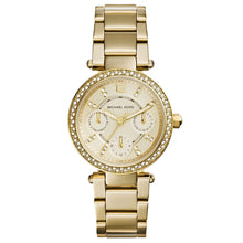 Load image into Gallery viewer, Michael Kors Mini Parker MK6056 Women&#39;s Gold-Tone Quartz 33mm Watch MSRP $275
