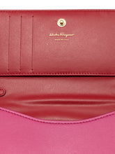 Load image into Gallery viewer, Salvatore Ferragamo Vara Women's 705292 Pink Wallet With Chain MSRP $795
