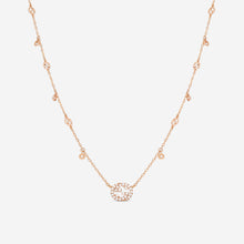 Load image into Gallery viewer, Gucci 18K Rose Gold &amp; Diamond Pendant Necklace YBB729402001 MSRP $3,450
