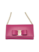 Load image into Gallery viewer, Salvatore Ferragamo Vara Women's 705292 Pink Wallet With Chain MSRP $795
