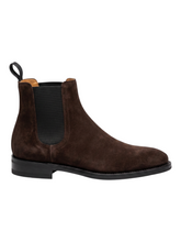Load image into Gallery viewer, Bally Styles-R 6304623 Men's Ebano Chelsea Suede Leather Boots MSRP $995
