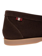 Load image into Gallery viewer, Bally Nadim 6306776 Men's Ebano Suede Loafers MSRP $690
