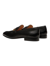 Load image into Gallery viewer, Bally Sadei 6304686 Men's Black Embellished Leather Loafers MSRP $820
