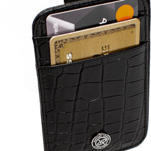 Load image into Gallery viewer, Rapport London Director's Range Leather Magic Wallet in Black - D339
