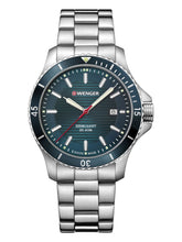 Load image into Gallery viewer, Wenger Swiss Army Men&#39;s 01.0641.129 Seaforce Green Dial Watch 43 mm MSRP $265
