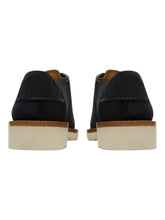 Load image into Gallery viewer, Bally Norest 6303278 Men&#39;s Midnight Suede Leather Derby Shoes MSRP $820
