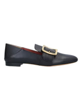 Load image into Gallery viewer, Bally Janelle 6213099 Women&#39;s Black Calf Leather Loafers MSRP $767
