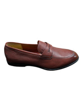 Load image into Gallery viewer, Bally Webb 6239862 Men&#39;s Heritage Red Deer Grained Leather Penny Loafers MSRP $770
