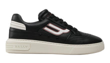 Load image into Gallery viewer, Bally Triumph 6300203 Men&#39;s Black/White Calf Leather Sneakers Size 13 MSRP $600
