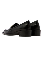 Load image into Gallery viewer, Bally Ellyane 6301289 Women&#39;s Black Leather Brushed Moccasins MSRP $790

