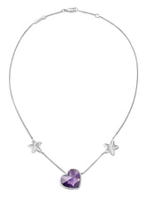 Load image into Gallery viewer, Baccarat 2812857 Womens Etoile Mon Coeur Silver Purple Crystal Necklace MSRP$780
