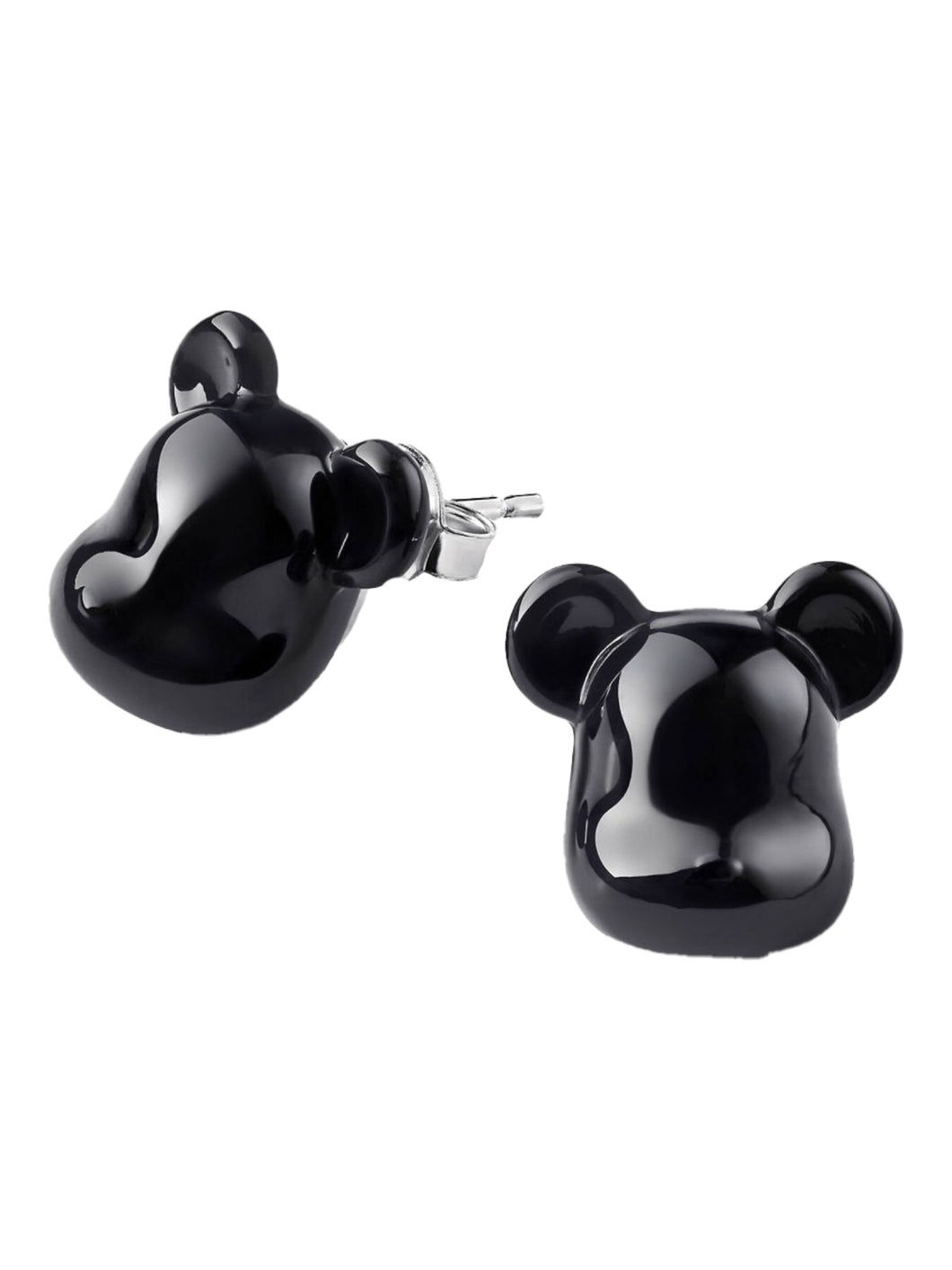 Baccarat 2814123 Be@rBrick Black Lead Crystal Earrings MSRP $470