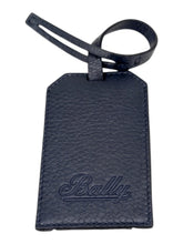 Load image into Gallery viewer, Bally Tabby Navy Blue Leather Luggage Tag MSRP $125
